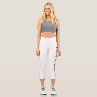 Tanzen zur Freiheitsmarke High-Taille Capris