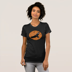"Tanzend in eine Turbulenz" das T-Stück der Fraue T-Shirt