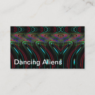 Tanzende Aliens (Sie können die Wörter ändern) Visitenkarte