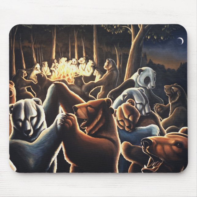Tanzende Bärn-Kunst Mousepad Tier-Kunst Mousepad (Vorne)