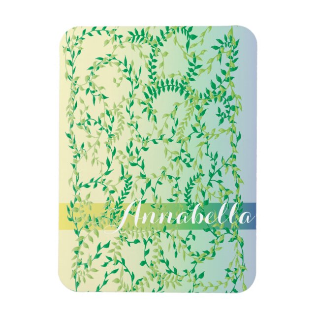 Tanzende Blätter Magnet (Vertikal)