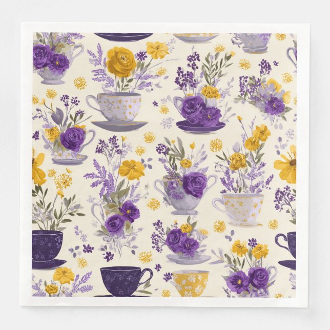 Tanzende Blume  Serviette (Vorderseite)