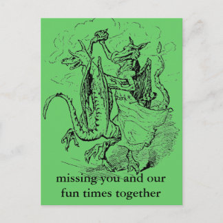 Tanzende Drachen Postkarte