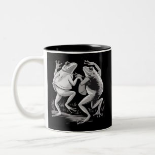 Tanzende Frösche Toad Goblincore Dark Academia Ret Zweifarbige Tasse