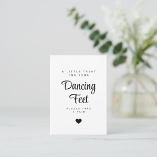 Tanzende Füße Hochzeit Flip Flops Party Mitteilungskarte