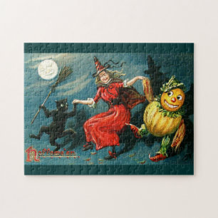 Tanzende Halloween-Hexe