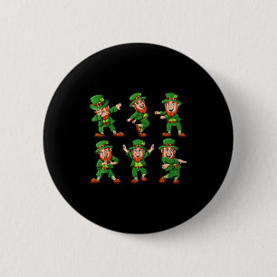 Tanzende Kobolde St. Patrick's Day Lustige Jungen Button