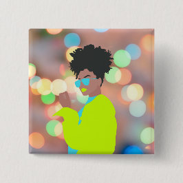 Tanzende Königin. Button