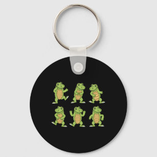 Tanzende Krokodile Kinder Alligator Lover Men Croc Schlüsselanhänger