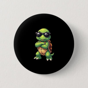 Tanzende Meeresschildkröte Tierliebhaber Rette Die Button