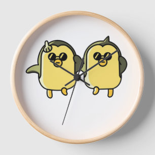 Tanzende Pinguine Uhr