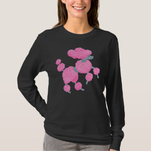 Tanzende rosa Paddel auf Weiß T-Shirt