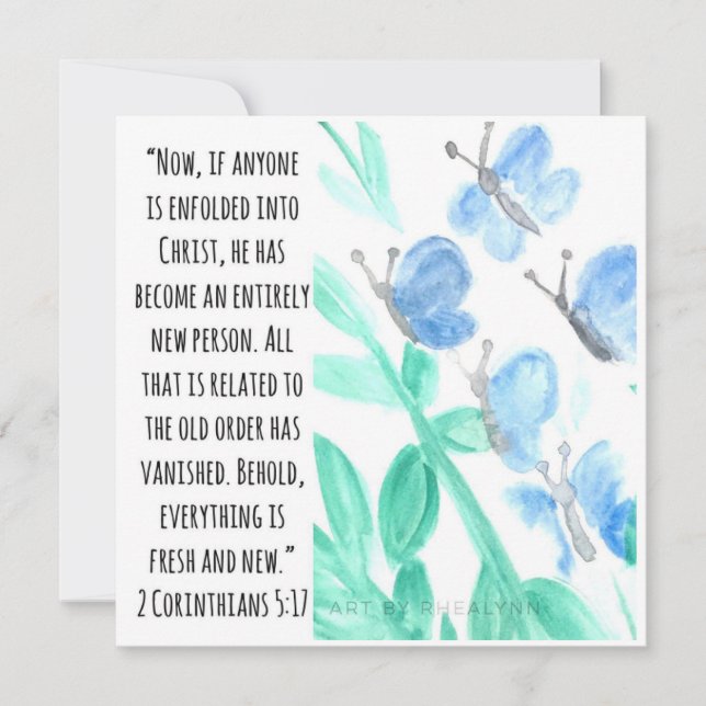 Tanzende Schmetterlinge Dankeskarte (Vorderseite)