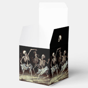 Tanzende Skelette Schwarzer Tod Halloween Geschenkschachtel