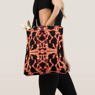 Tanzende Skelette Spaß Halloween-Tasche Tasche