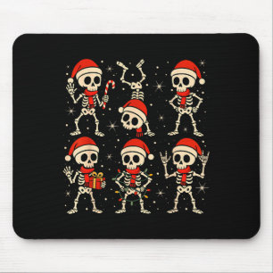 Tanzende Skelette Weihnachtsmann Hut Weihnachten S Mousepad