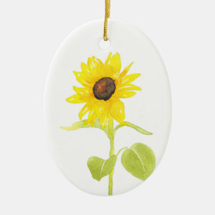 "Tanzende Sonnenblume" Keramik Ornament