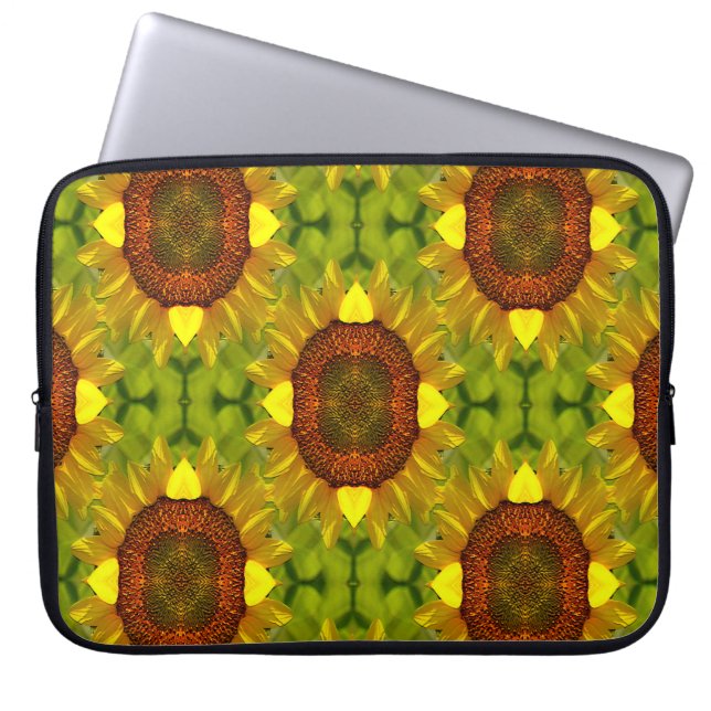 Tanzende Sonnenblumen... Laptopschutzhülle (Vorderseite)