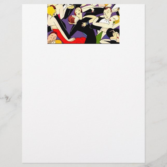 Tanzende Vintage Paare (Vorderseite)