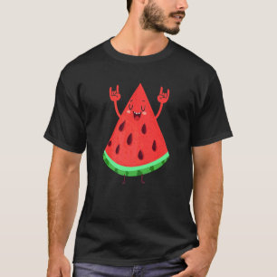 Tanzende Wassermelone Coole Herzschläge Für Frücht T-Shirt