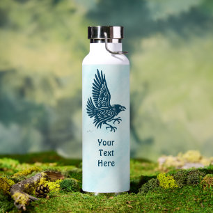 Tanzender blauer Rabe Trinkflasche