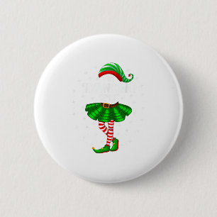 Tanzender Elf Weihnachten Familie Passende Frauen Button