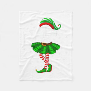Tanzender Elf Weihnachten Familie Passende Frauen Fleecedecke