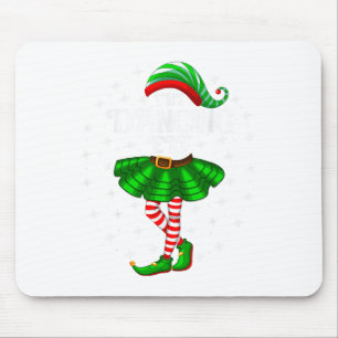 Tanzender Elf Weihnachten Familie Passende Frauen Mousepad