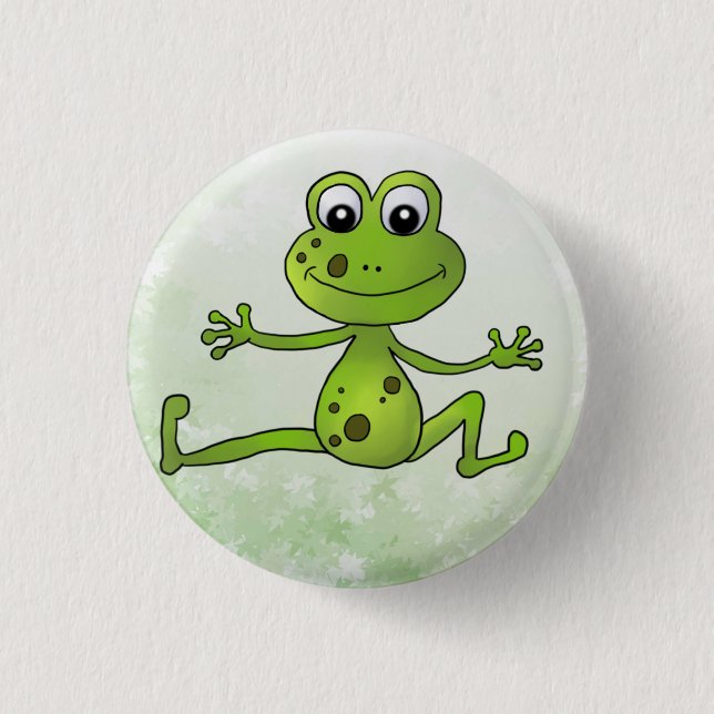 tanzender Frosch Button (Vorderseite)