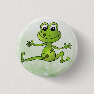 tanzender Frosch Button