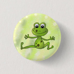 tanzender Frosch Button