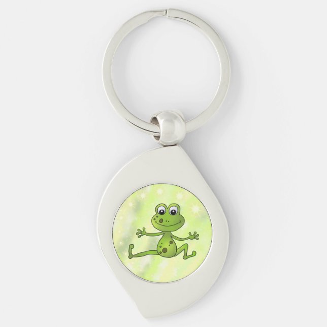 tanzender Frosch Schlüsselanhänger (Vorderseite)