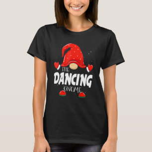 Tanzender Gnom passend zur Familien-Gruppen-Weihna T-Shirt