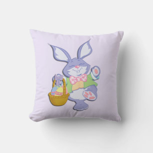 Tanzender lila Osterhase Lavendel Kissen Für Draußen