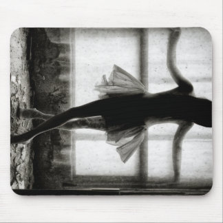 Tanzender Schatten am Fenster Mousepad