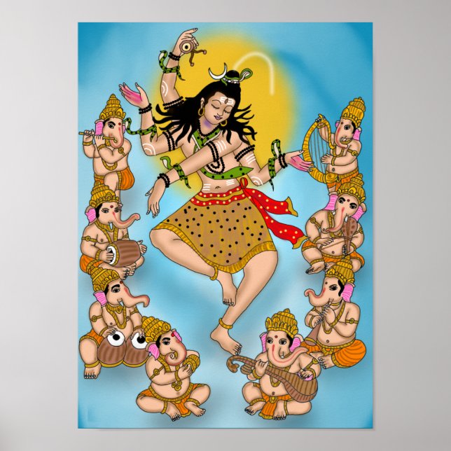 Tanzender Shiva Poster (Vorne)