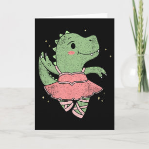 Tanzender T-Rex Dinosaur Llerina für Llet Tänzer V Karte