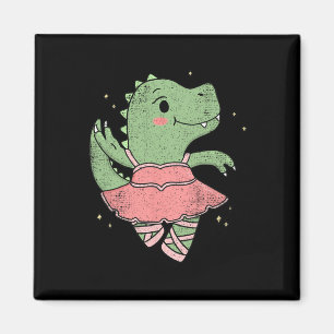 Tanzender T-Rex Dinosaur Llerina für Llet Tänzer V Magnet
