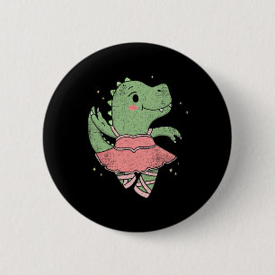 Tanzender T-Rex Dinosaurier Llerina für Tänzer Vin Button