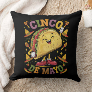 Tanzender Taco Lustige Cinco De Mayo Fiesta-Party Kissen