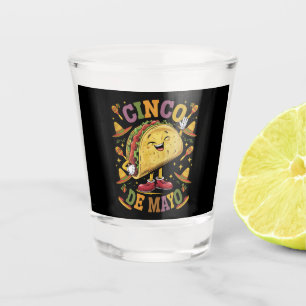 Tanzender Taco Lustige Cinco De Mayo Fiesta-Party Schnapsglas