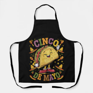 Tanzender Taco Lustige Cinco De Mayo Fiesta-Party Schürze