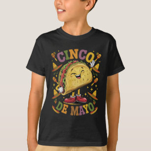 Tanzender Taco Lustiger Cinco De Mayo Fiesta-Party T-Shirt
