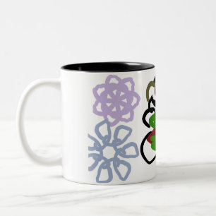 Tanzender Teddy Winter Zweifarbige Tasse