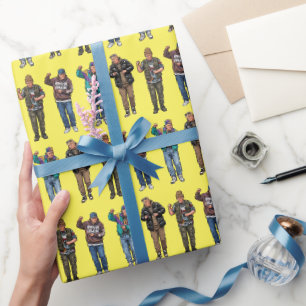 Tanzender Trump Hip Hop MAGA Rap Geschenkpapier