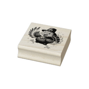 Tanzender Truthahn Gummistempel