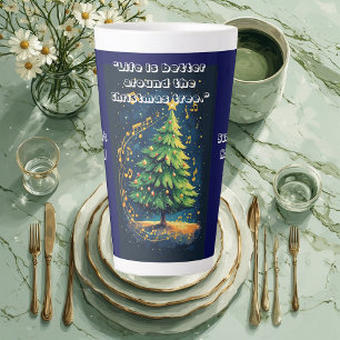 Tanzender Weihnachtsbaum Musikalische Noten Weihna Milchtasse