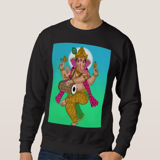 Tanzendes Ganesha Sweatshirt (Vorderseite)