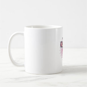 Tanzendes Giraffen-Disco-Kugel-Vintage-Gravur-Shir Kaffeetasse