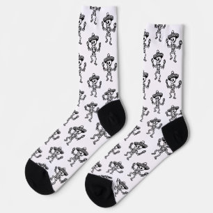 Tanzendes mexikanisches Skelett Socken